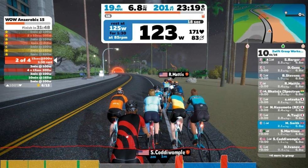 GJØR DEG KLAR! Kveldens runde er flat og går i London. Starter som vanlig 20.00. zwift live landevei