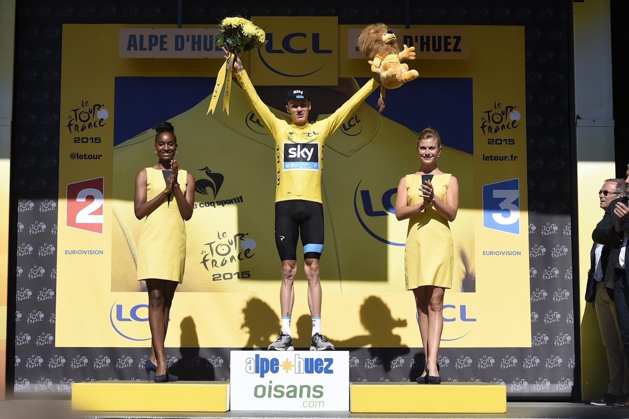 ALT SOM NORMALT: Da var Chris Froome tilbake i gul trøye. Holder han den helt til Paris? Foto: Cor Vos.