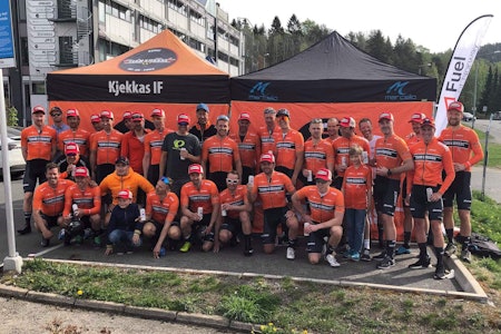 KNUSTE KONKURRENTENE: Team Kjekkas tok sin fjerde strake seier på Enebakk Rundt. Foto: Team Kjekkas