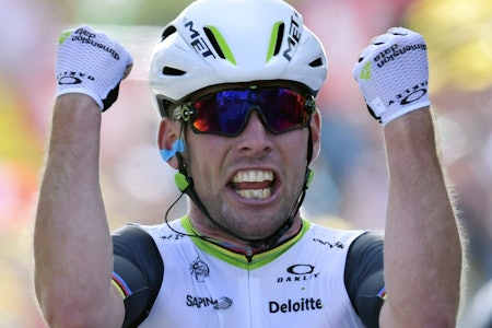 MISSILEN: Mark Cavendish tok sin tredje etappeseier så langt i Tour de France. Foto: Cor Vos