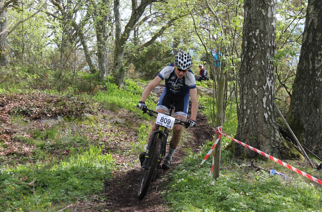 Også eldre utøvere fikk noe å bryne seg på. Sparebank1 terreng Cup 1 - Foto Nanset IF