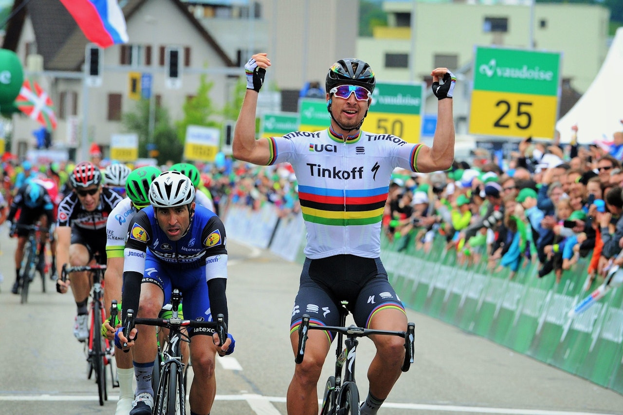 TOURMINATOR: Peter Sagan er tilbake på toppen av podiet i Tour de France. Arkivfoto: Cor Vos¨. TOURMINATOR: Peter Sagan er tilbake på toppen av podiet i Tour de France. Arkivfoto: Cor Vos¨.