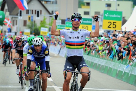 TOURMINATOR: Peter Sagan er tilbake på toppen av podiet i Tour de France. Arkivfoto: Cor Vos¨.