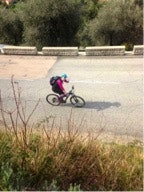 KLATRING: Du må opp hvis du skal få sykle ned. KLATRING: Du må opp hvis du skal få sykle ned.