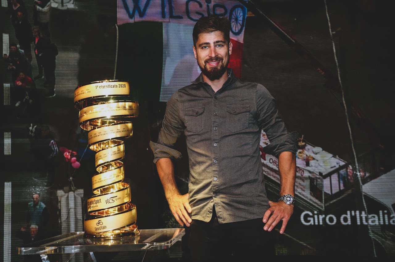 FØRSTEGANGSRYTTER: Peter Sagan vil i år kjøre Giro d'Italia for første gang. Foto: Cor Vos. Peter Sagan med giro premie