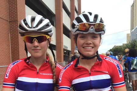 LOVENDE JENTER: Ingvild Gåskjenn (t.v.) og Susanne Andersen leverte en flott VM-fellesstart i juniorklassen.  LOVENDE JENTER: Ingvild Gåskjenn (t.v.) og Susanne Andersen leverte en flott VM-fellesstart i juniorklassen.