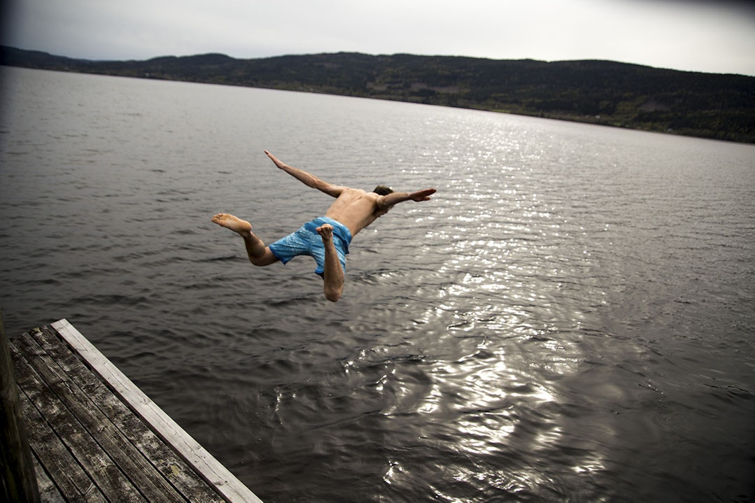 Alternativ dusj. Randsfjorden holdt godt under 6 grader. IMG_5742 copy