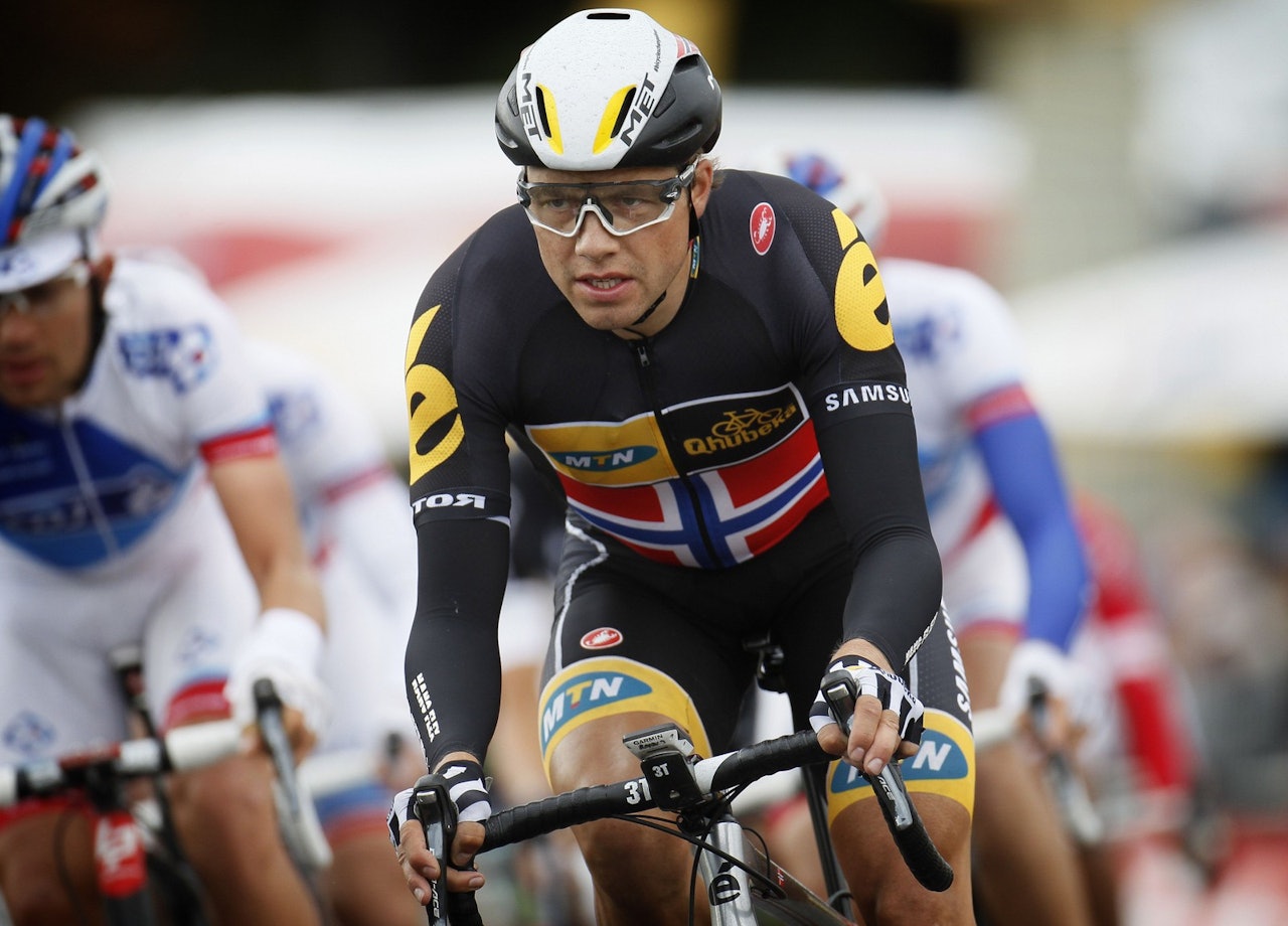 I STORFORM: Edvald Boasson Hagen sikret i dag sammenlagtseieren i Tour of Britain. Foto: Cor Vos.  I STORFORM: Edvald Boasson Hagen sikret i dag sammenlagtseieren i Tour of Britain. Foto: Cor Vos.