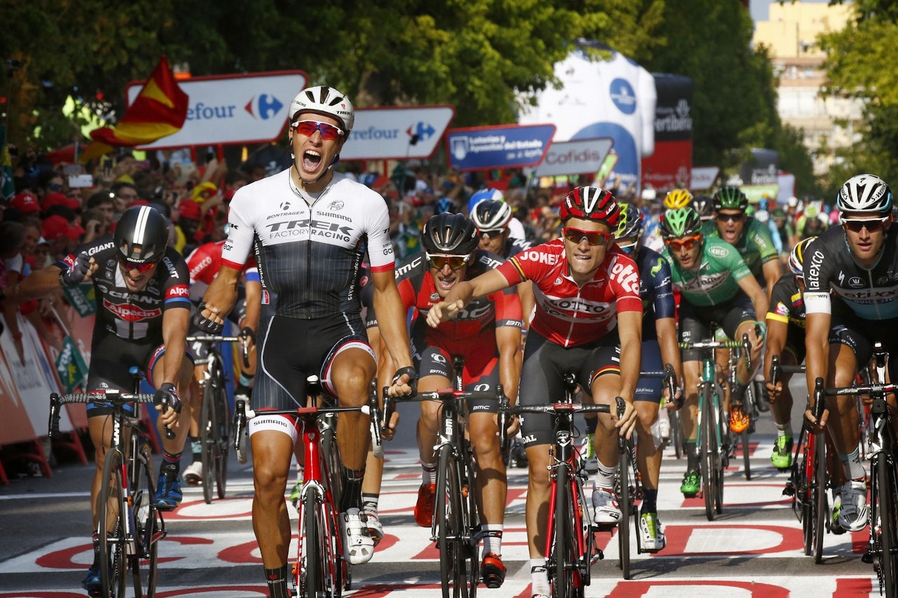 ONE DOWN, NINE TO GO: Kan Danny van Poppel noen gang slå pappa Jean-Pauls ti etappeseire i Vueltaen. Foto: Cor Vos. 