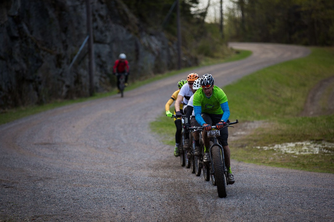 FETT I TET: Tjukksyklene var også representert i rittet. (foto: Snorre Veggan) ubcup-3970a