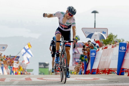 EN NY STJERNE: Tom Dumoulin har imponert stort under årets Vuelta a Espana. Foto: Cor Vos. 