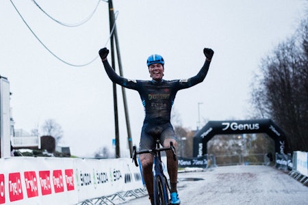OVERLEGEN: Søren Wærenskjold knuste konkurrentene under NM i cyclocross i Spikkestad. 