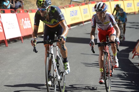 NUMMER NI: I en vanskelig avslutning tok Alejandro Valverde sin niende etappeseier i Vuelta a España. Foto: Cor Vos