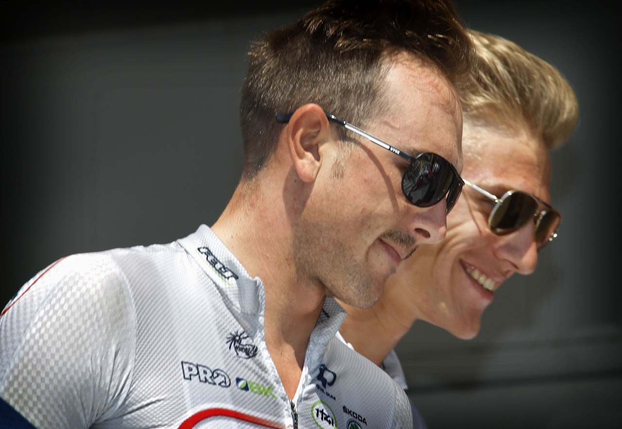 HELTER: Den tyske duoen John Degenkolb og Marcel Kittel var lagkapteiner i Team Argos-Shimano i Tour de France 2013. Foto: COR VOS.