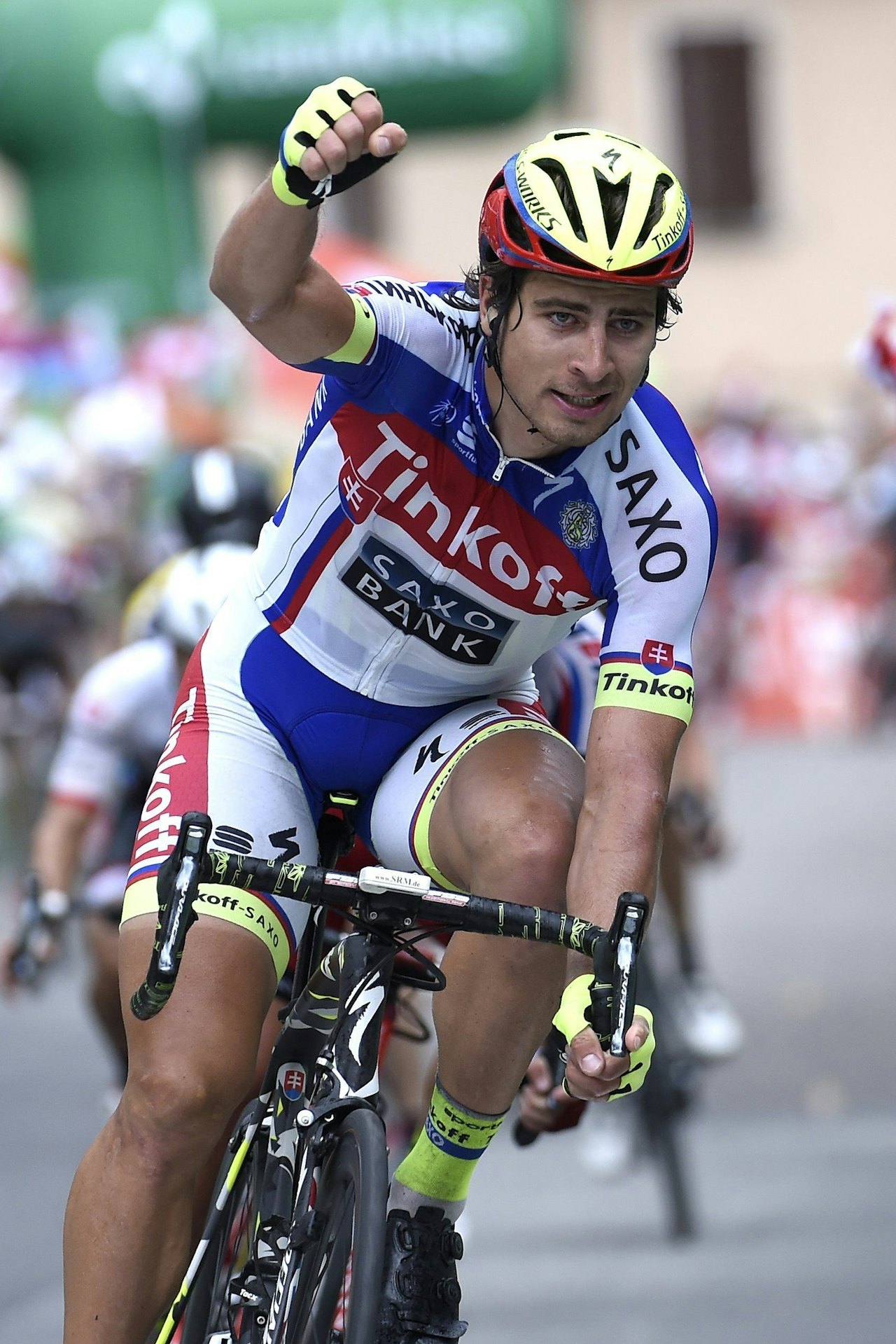 SEIER: Etter en god del andreplasser, kunne Peter Sagan endelig strekke hendene i været. Foto: Cor Vos SEIER: Etter en god del andreplasser, kunne Peter Sagan endelig strekke hendene i været. Foto: Cor Vos