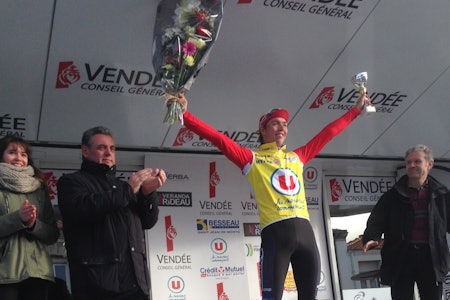 ENDELIG: 21 år gamle Oscar Landa vant gårsdagens etappe i Les Plages Vendéennes. Foto: Coop-Østerhus.