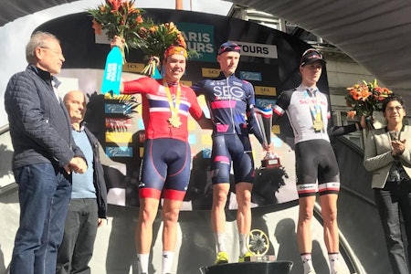 PALLEN: Erik Nordsæter Resell tok andreplassen i Paris-Tours Espoirs på søndag. Foto: NCF PALLEN: Erik Nordsæter Resell tok andreplassen i Paris-Tours Espoirs på søndag. Foto: NCF