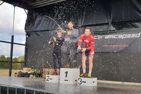 SJAMPIS: Fredrik Haraldseth åpnet kross-sesongen med tredjeplass i UCI-2-rittet Kronborg Kross i Danmark. Foto: Bjørn Haraldseth