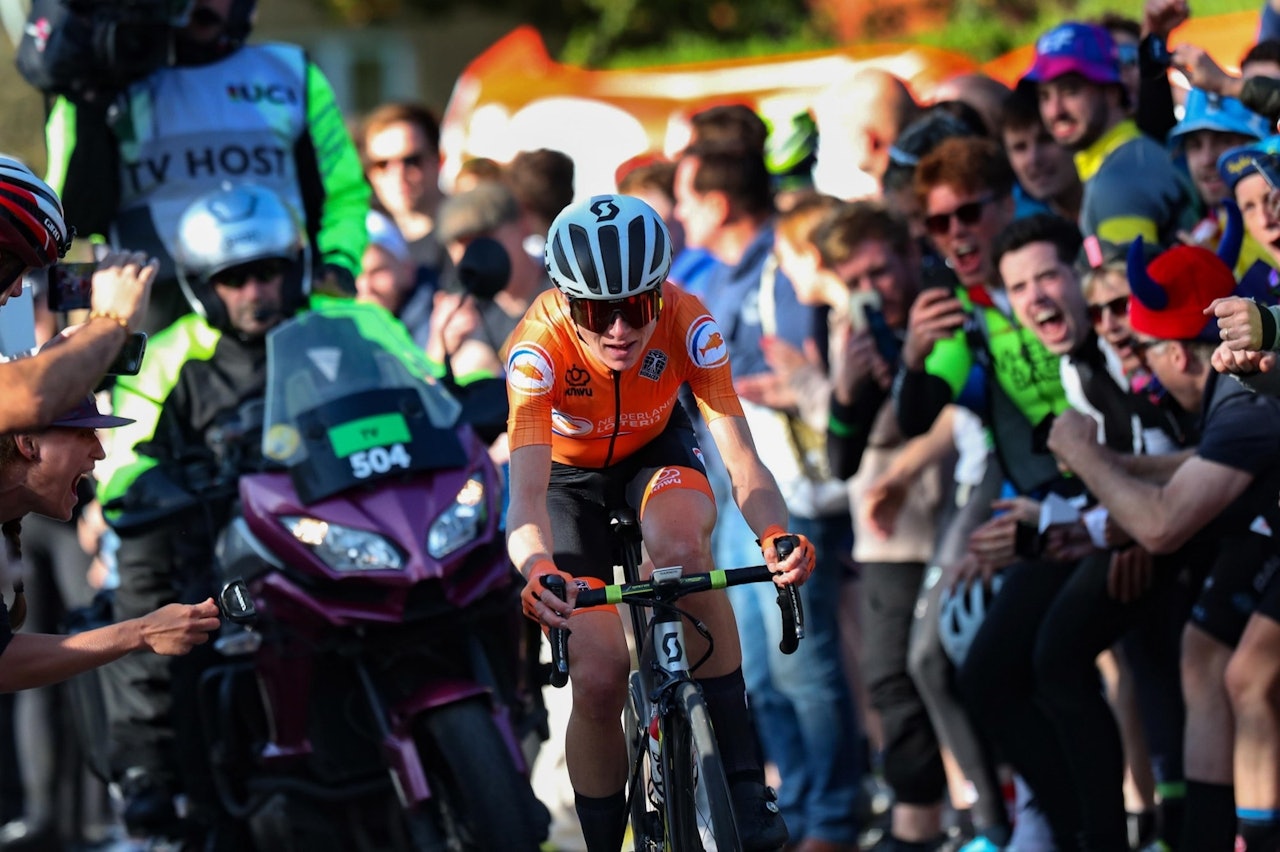 SUVEREN: Annemiek van Vleuten vant kvinnenes VM-fellesstart med hele to minutter og 15 sekunders margin. Foto: Cor Vos