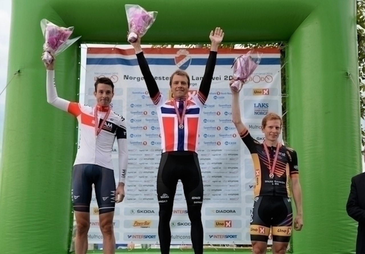 SEIERSVANT: Edvald Boasson Hagen sikret seg sin åttende NM-tittel på tempo. Foto: Marcus Liebold SEIERSVANT: Edvald Boasson Hagen sikret seg sin åttende NM-tittel på tempo. Foto: Marcus Liebold