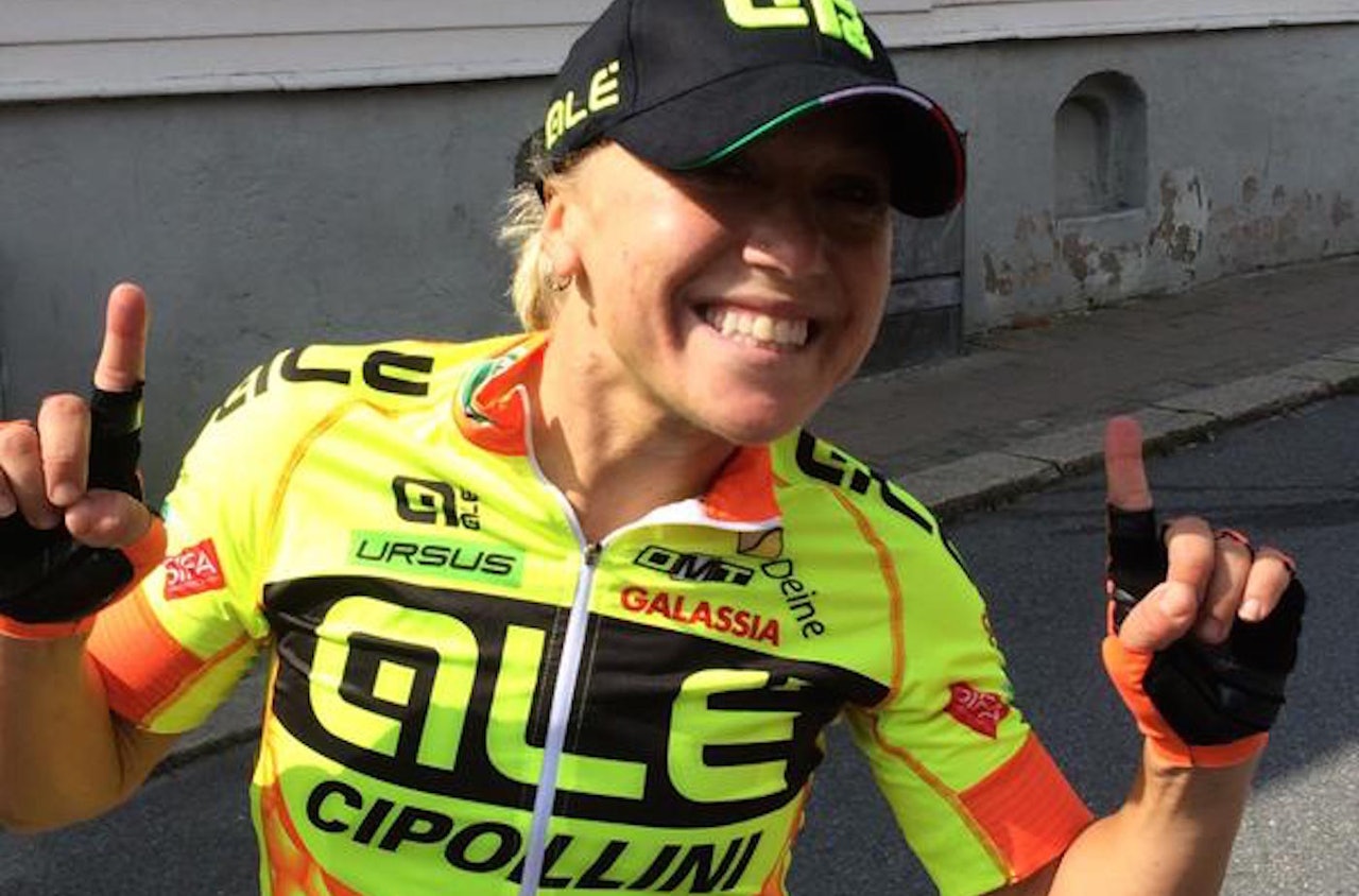 Shelley Olds (Ale Cipollini) tok seieren på siste etappe i Ladies Tour of Norway 2015. Foto: Ladies Tour of Norway