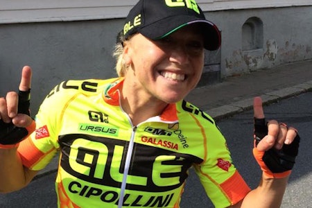 Shelley Olds (Ale Cipollini) tok seieren på siste etappe i Ladies Tour of Norway 2015. Foto: Ladies Tour of Norway