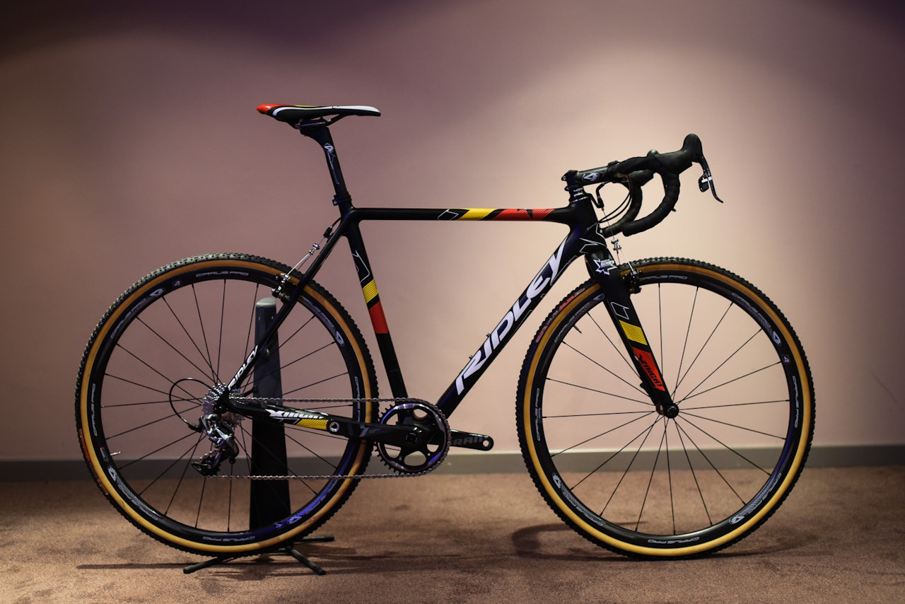 DYR MORO: Toppmodellen til Ridley er inspirert av Klas Vantornouts mesterskapssykkel fra sist sesong.  DYR MORO: Toppmodellen til Ridley er inspirert av Klas Vantornouts mesterskapssykkel fra sist sesong.