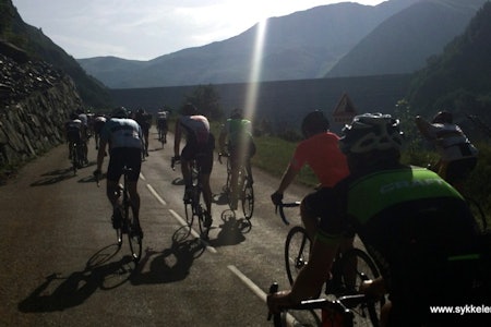 TØFF DAG: Etter en fin start ble det mye lidelse på sykkelen for Erik Nordlie under La Marmotte. Foto: Erik Nordlie  TØFF DAG: Etter en fin start ble det mye lidelse på sykkelen for Erik Nordlie under La Marmotte. Foto: Erik Nordlie