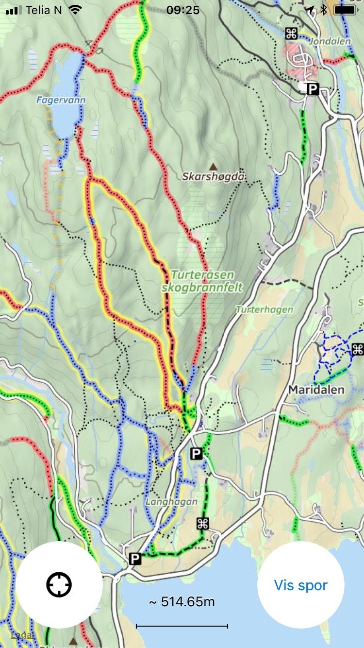 kart fagervann