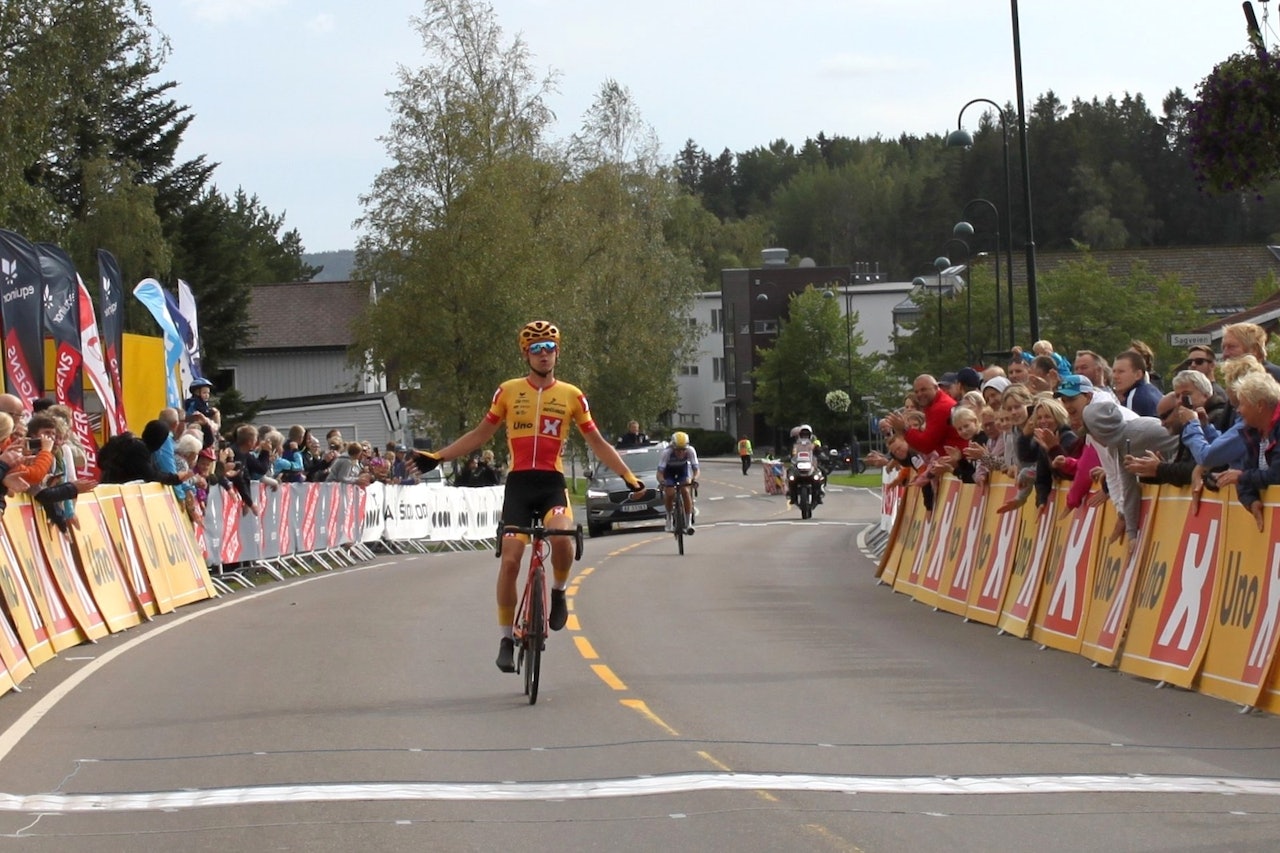 NM-GULL: Idar Andersen vant fellesstarten i U23-NM, som gikk i Skiptvedt. Foto: NCF/Oddvar Sagbakken Saanum NM-GULL: Idar Andersen vant fellesstarten i U23-NM, som gikk i Skiptvedt. Foto: NCF/Oddvar Sagbakken Saanum