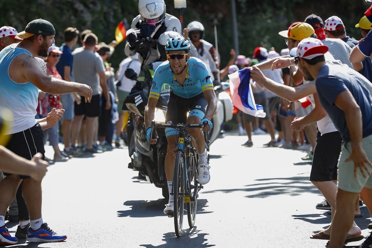 LYKKE: Omar Fraile tok sin første etappeseier i Tour de France. Foto: Cor Vos