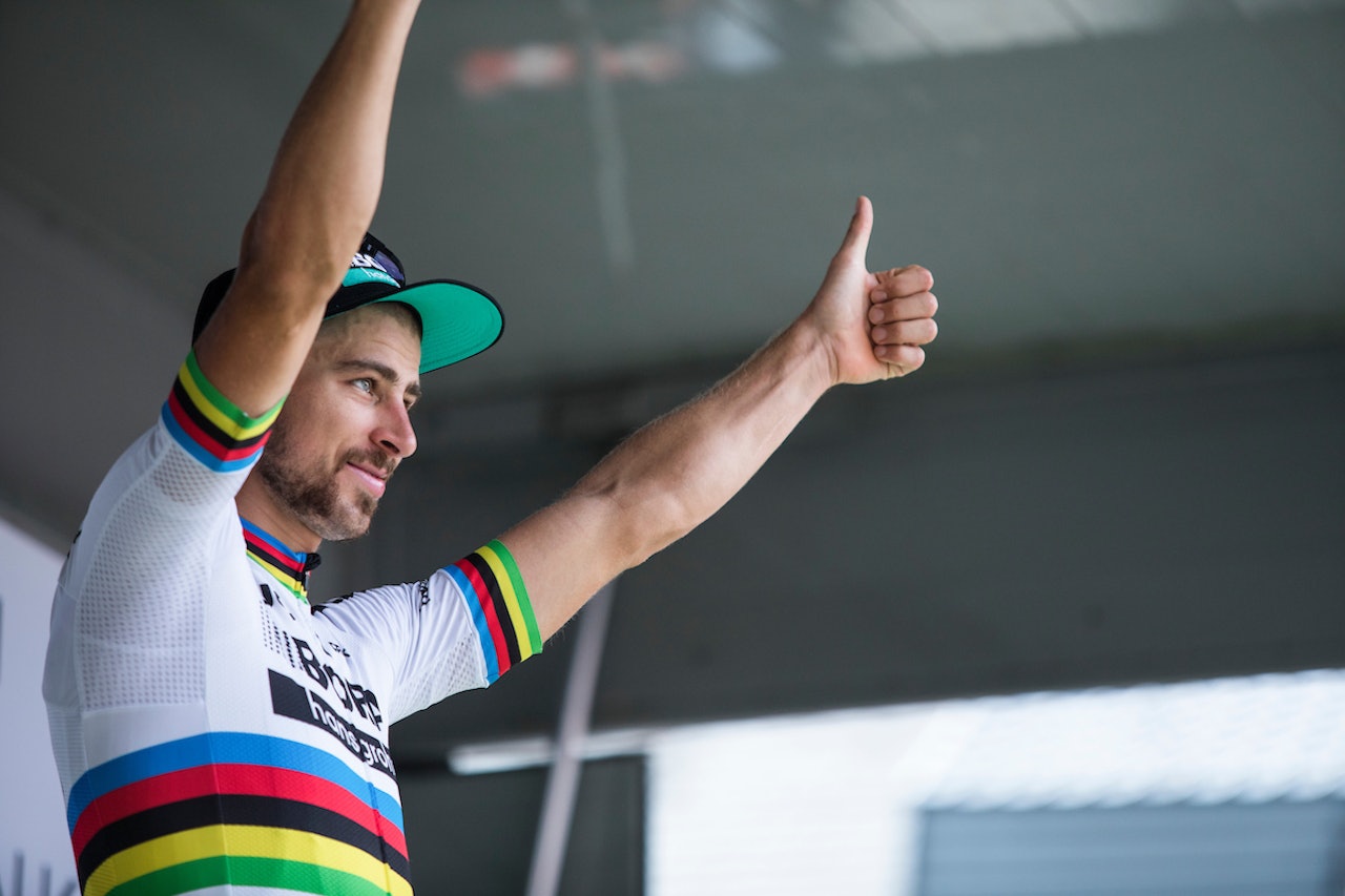 OVERLEGEN: Kommer du på noen som har fått til mer i regnbuetrøya enn Peter Sagan? Alle foto: Kristoff Ramon. 