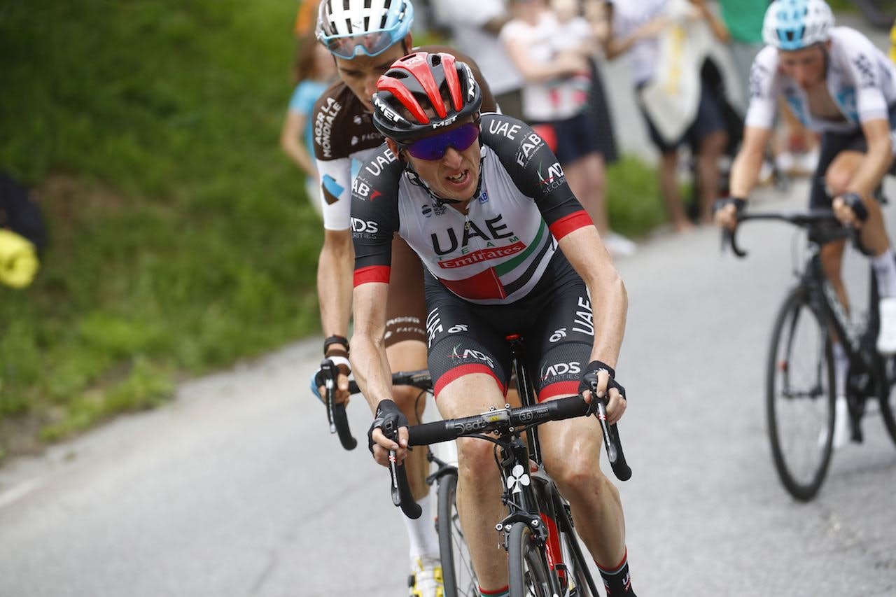LANGSPURT: Dan Martin vant dagens etappe, etter en langspurt på over en kilometer. Foto: Cor Vos.  LANGSPURT: Dan Martin vant dagens etappe, etter en langspurt på over en kilometer. Foto: Cor Vos.