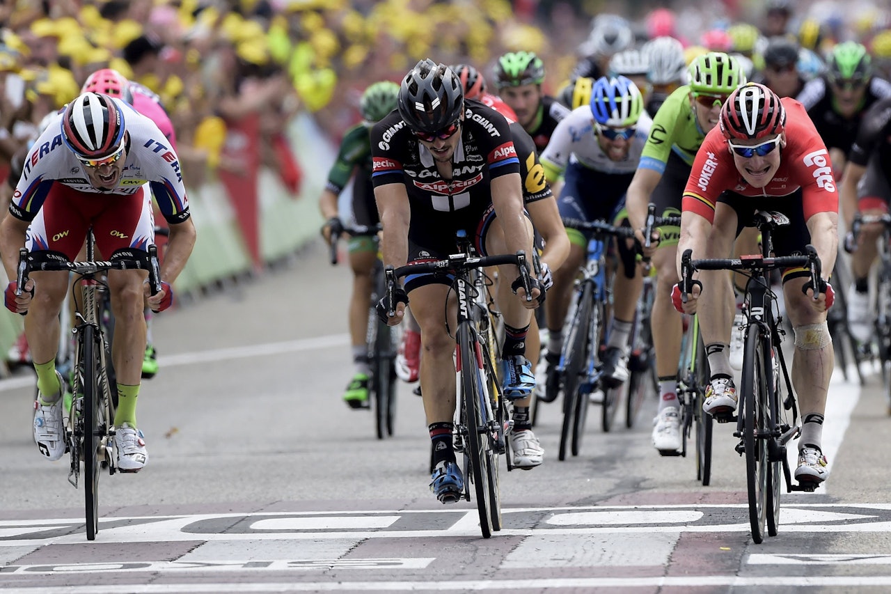 SPURTKONGEN: André Greipel har vært tourens klart beste spurter med fire etappeseire. Foto: Cor Vos. 
