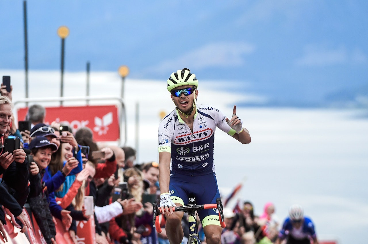 ETAPPESEIER: Odd Christian Eiking vant tredje etappe av Arctic Race of Norway. Foto: ARN/Pauline Ballet ETAPPESEIER: Odd Christian Eiking vant tredje etappe av Arctic Race of Norway. Foto: ARN/Pauline Ballet