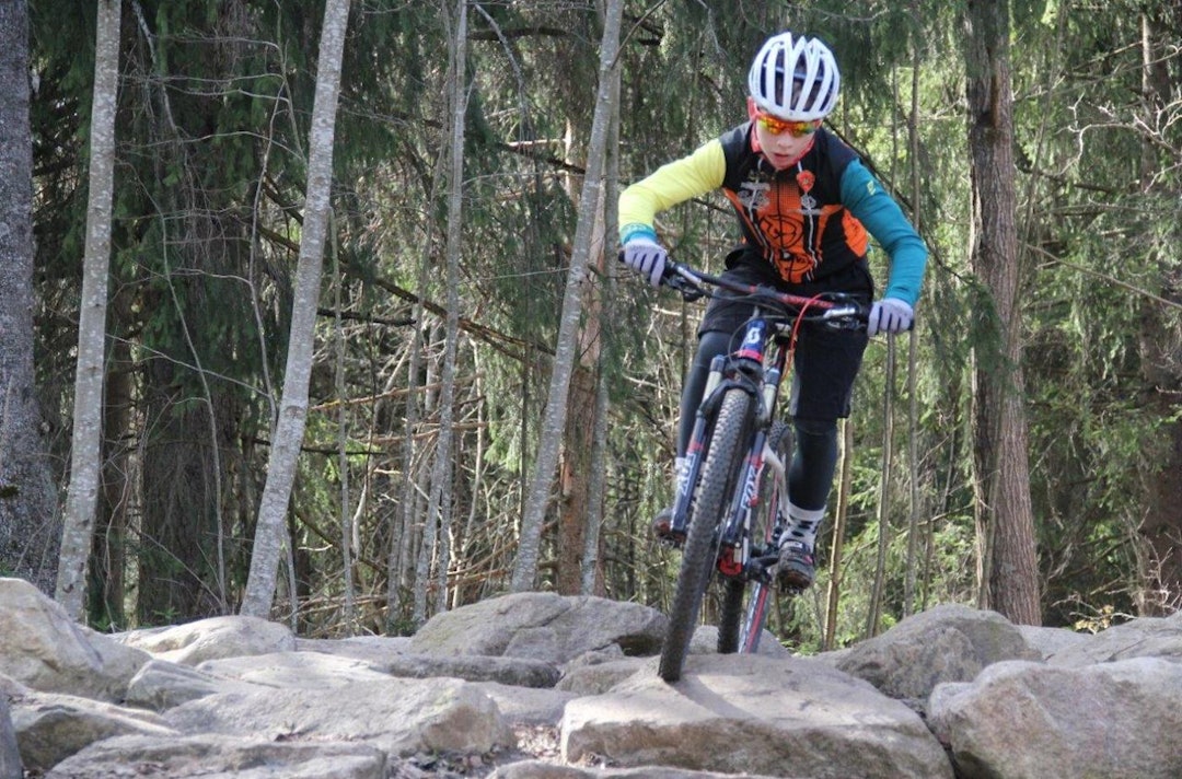 FRAMTIDAS ELITE får også sjansen på Fiskum til helga. Her er Emil Ravnåsen Vangen underveis i løypa. Foto: Målfrid Ravnåsen Vangen Emil Ravnåsen Vangen Foto Målfrid Ravnåsen Vangen 1400x924