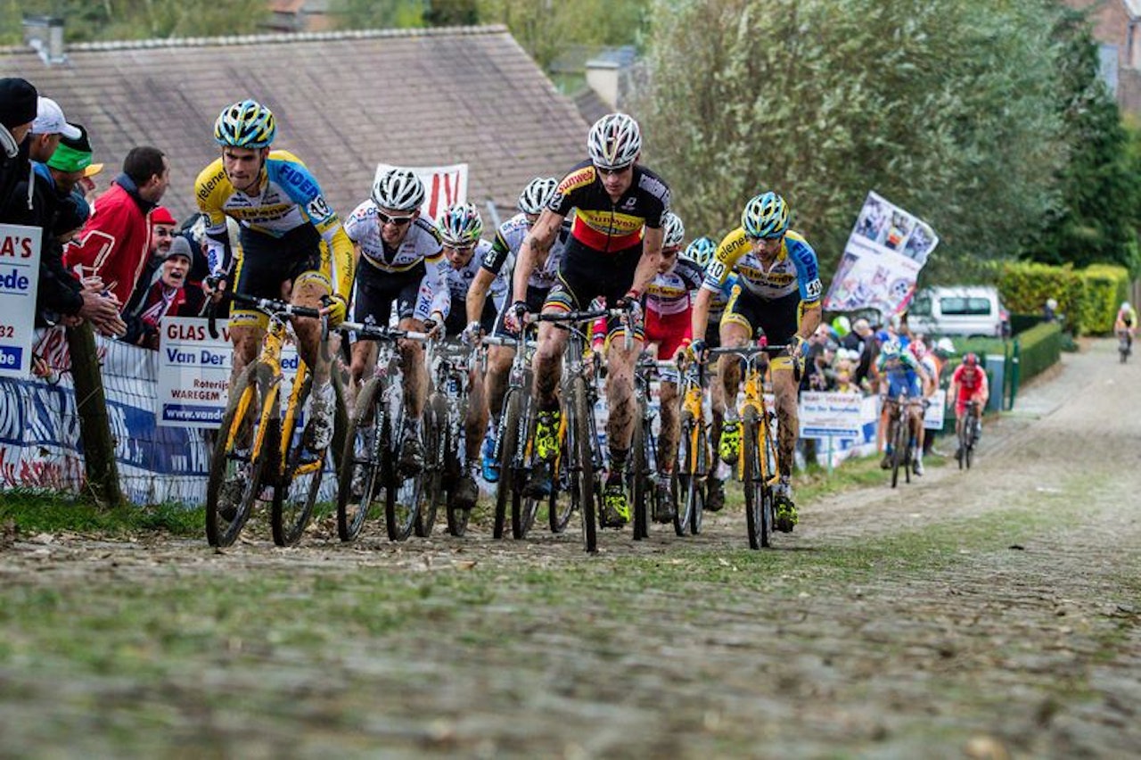 BROSTEINSKROSSING: Tom Meeusen vant Koppenbergcross i 2013. Foto: Cor Vos. BROSTEINSKROSSING: Tom Meeusen vant Koppenbergcross i 2013. Foto: Cor Vos.