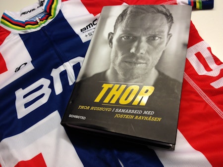 UTE NÅ: Thor Hushovds selvbiografi Thor, nå tilgjengelig i bokhandelen. Foto: Henrik Alpers.