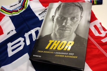 UTE NÅ: Thor Hushovds selvbiografi Thor, nå tilgjengelig i bokhandelen. Foto: Henrik Alpers. UTE NÅ: Thor Hushovds selvbiografi Thor, nå tilgjengelig i bokhandelen. Foto: Henrik Alpers.