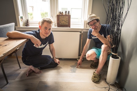 FILLERN: Lei skade på gulvet. Men hva har dette med sykling å gjøre? Foto: Christian Nerdrum.  FILLERN: Lei skade på gulvet. Men hva har dette med sykling å gjøre? Foto: Christian Nerdrum.