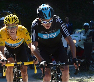 ELSK/HAT: Bradley Wiggins og Chris Froomes betente forhold fra 2011/ 2012 er historiens mest moderne eksempler på individer som jobber mot hverandre, og ikke for. Foto: Cor Vos.  ELSK/HAT: Bradley Wiggins og Chris Froomes betente forhold fra 2011/ 2012 er historiens mest moderne eksempler på individer som jobber mot hverandre, og ikke for. Foto: Cor Vos.