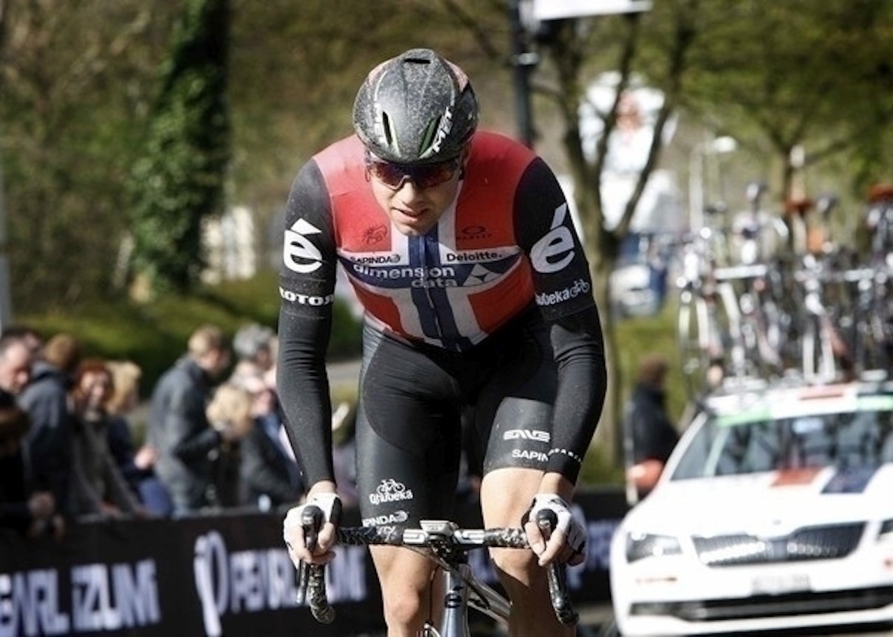 EDVALD x 2: For andre dag på rad tråkket Edvald Boasson Hagen først over målstreken. Foto: Cor Vos. EDVALD x 2: For andre dag på rad tråkket Edvald Boasson Hagen først over målstreken. Foto: Cor Vos.