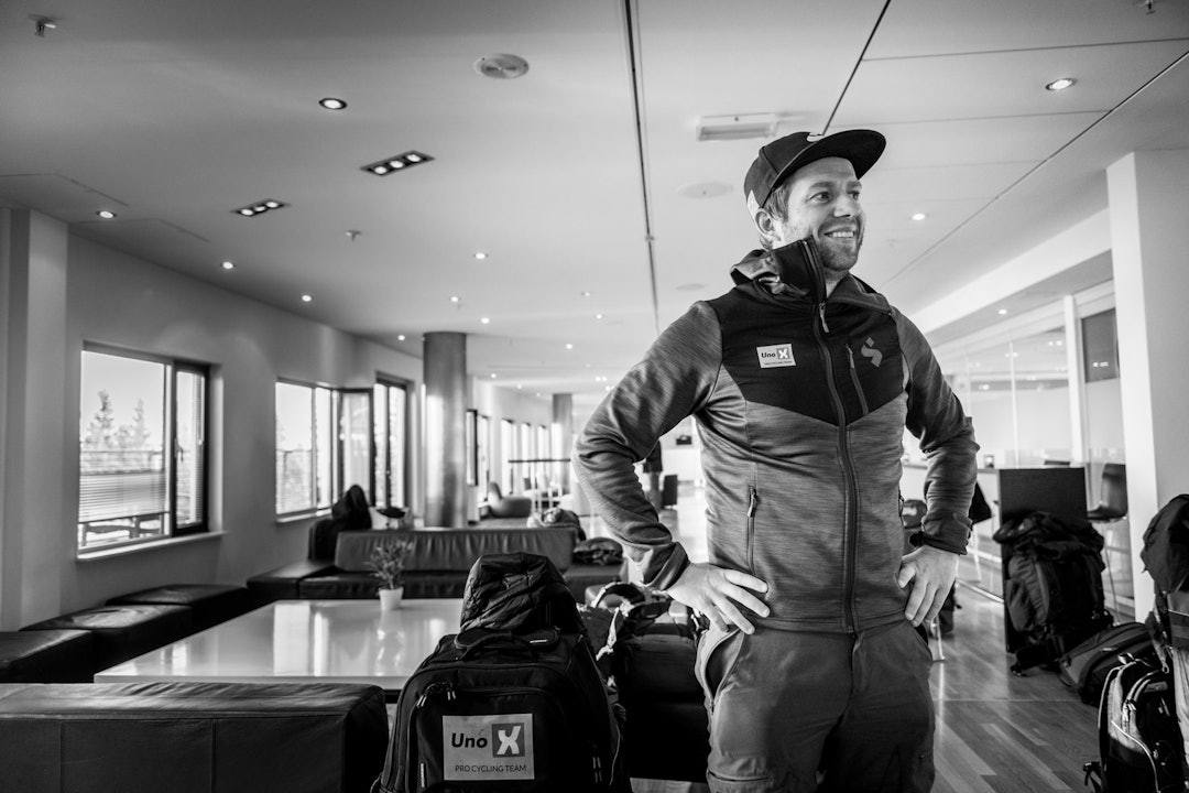 FORNØYD: Sykkelsjef i Uno-X, Jens Haugland, har gjort lagets største signering siden oppstarten i 2017. Foto: Henrik Alpers