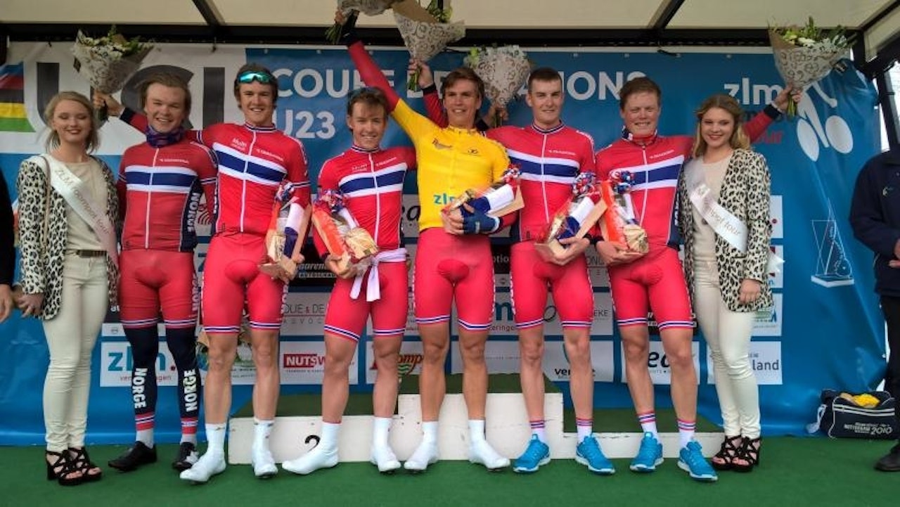 SPREK UNGDOM: Denne gjengen sørget for norsk seier i ZLM tour. Foto: NCF. SPREK UNGDOM: Denne gjengen sørget for norsk seier i ZLM tour. Foto: NCF.