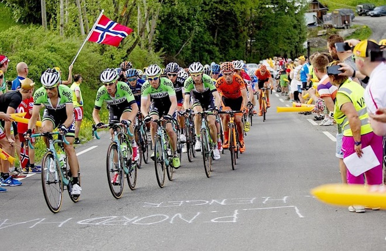 TILBAKE FOR MER: LottoNL-Jumbo vant to etapper da laget het Belkin i 2014. De er med også i år.  TILBAKE FOR MER: LottoNL-Jumbo vant to etapper da laget het Belkin i 2014. De er med også i år.
