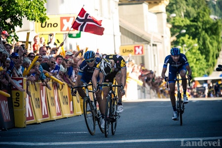 ÅRETS NORGESMESTER: Edvald Boasson Hagen var fantastisk sterk i avslutningen på Lillehammer. 