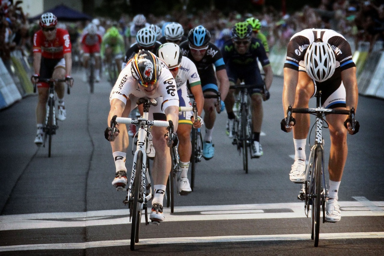 KRAFTDUELL: Både André Greipel og Marcel Kittel har nok watt til å lyse opp en middels norsk by. Foto: Cor Vos. KRAFTDUELL: Både André Greipel og Marcel Kittel har nok watt til å lyse opp en middels norsk by. Foto: Cor Vos.