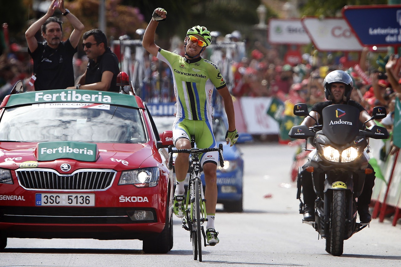 ENDELIG!: Alessandro De Marchi ble kåret til Tourens mest offensive rytter, men fikk ikke en etappeseier i Frankrike. I dag fikk han imidlertid betalt for sin angrepsvillige stil. Foto: Cor Vos. ENDELIG!: Alessandro De Marchi ble kåret til Tourens mest offensive rytter, men fikk ikke en etappeseier i Frankrike. I dag fikk han imidlertid betalt for sin angrepsvillige stil. Foto: Cor Vos.