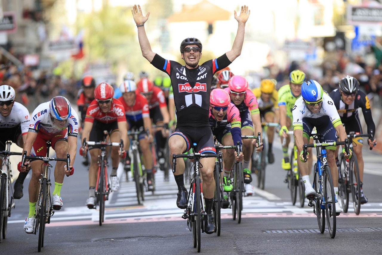 KRISTOFF TILBAKE PÅ TOPP: I fjor ble Alexander Kristoff slått på målstreken av John Degenkolb, nå er tyskeren borte, hva vil det bety for Alex? Foto: Cor Vos.  KRISTOFF TILBAKE PÅ TOPP: I fjor ble Alexander Kristoff slått på målstreken av John Degenkolb, nå er tyskeren borte, hva vil det bety for Alex? Foto: Cor Vos.