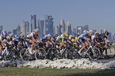 Ladies Tour of Quatar i begynnelsen av februar var en opptur for Hitec, med etappeseier til Kirsten Wild (foran) på første mulighet. Foto: Cor Vos Ladies Tour of Quatar i begynnelsen av februar var en opptur for Hitec, med etappeseier til Kirsten Wild (foran) på første mulighet. Foto: Cor Vos